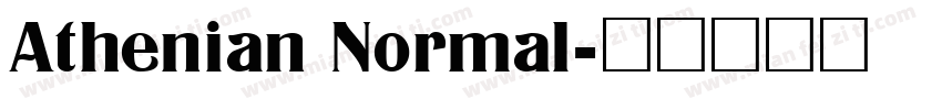 Athenian Normal字体转换
